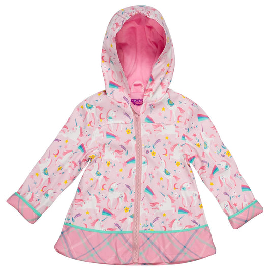 Stephen Josheph Gifts unisex child Stephen Joseph Raincoat, Pink Unicorn, 4T US