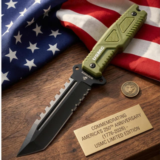 MTECH USA Knife, 5.9", Green