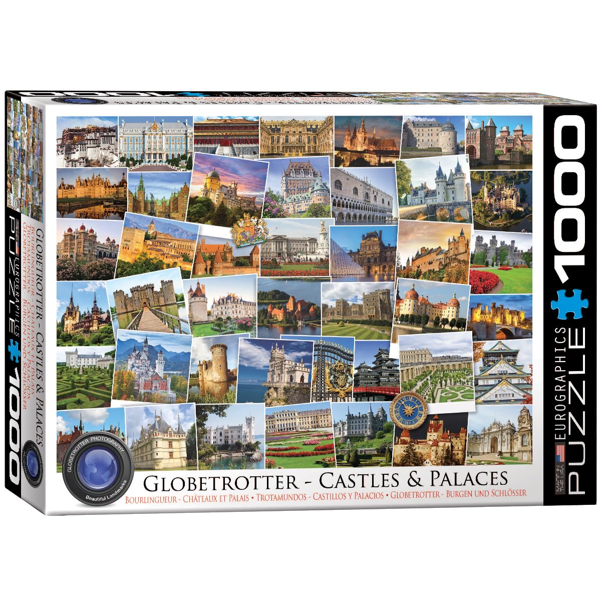 EuroGraphics Castles and Palaces Globetrotter Jigsaw Puzzle (1000 Piece) (6000-0762)