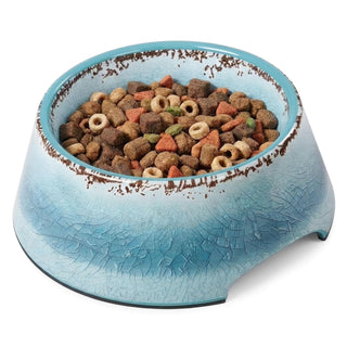 Felli Pet Feeder, Blue, Rustic