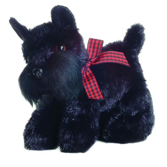 Aurora 30361 8" Scotty Plush Toy, Small/6 x 14, Black