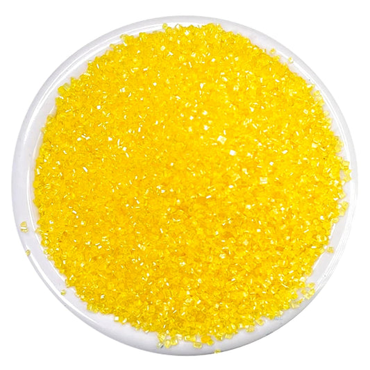 Ultimate Baker Yellow Sanding Sugar - Kosher Certified Natural Medium Crystal Yellow Cake Decorating Sugar (1lb Bag)
