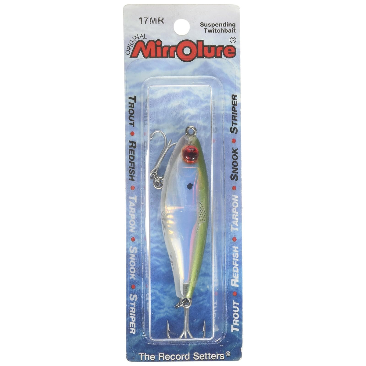 MirrOLure Fishing Hook, 2 5/8 inch 3/8 oz, Green/PRL/Silver