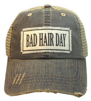 VINTAGE LIFE Hat, Bad Hair Day (Blue Denim), Baseball