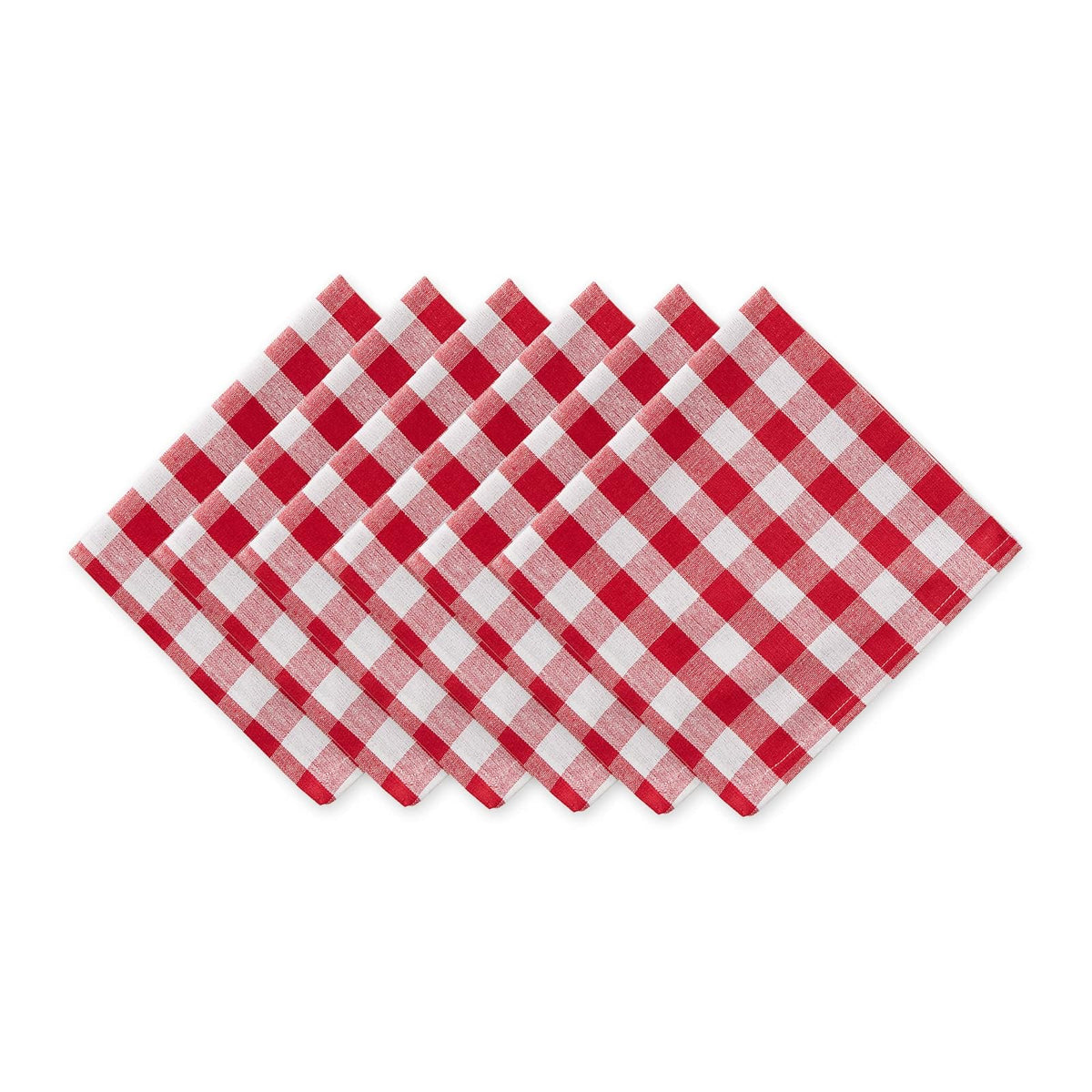DII Cloth Napkin, 20" x 20" (Set of 6), Red