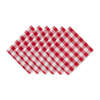 DII Cloth Napkin, 20" x 20" (Set of 6), Red