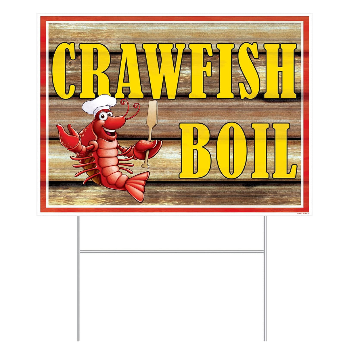 Beistle Decorative Signage, 11.5" x 15.5", Brown/Red/Yellow/White/Black