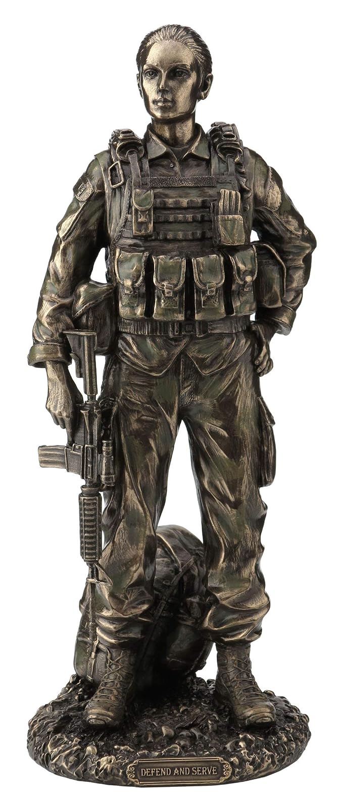 Unicorn Studio Veronese U.S. Female Soldier - Defend & Serve Statue Sculpture Figurine