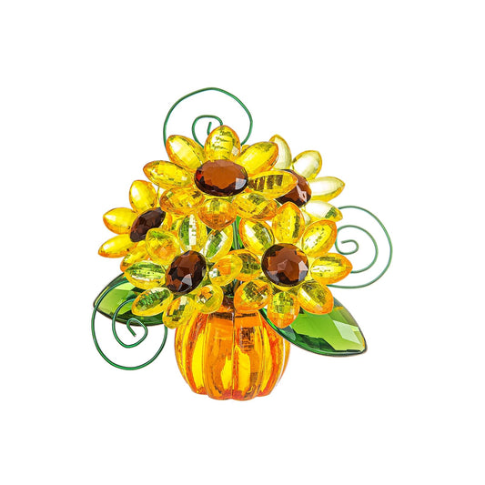 Ganz ACRYF-89 Posy Pot[TM] Sunflower Pumpkin Figurine, 4-inch Height