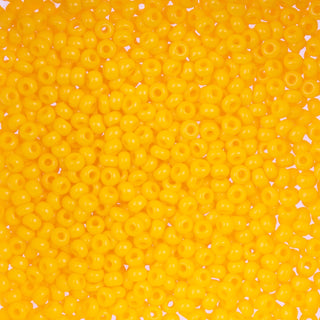 John Bead Craft Bead, 8/0 (3mm), Opaque Light Orange