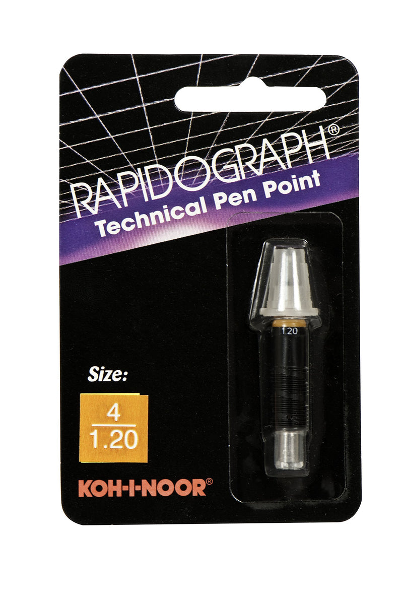 Koh-I-Noor Rapidograph Stainless Steel Replacement Point, 1.20mm, 1 Each (72D.4)