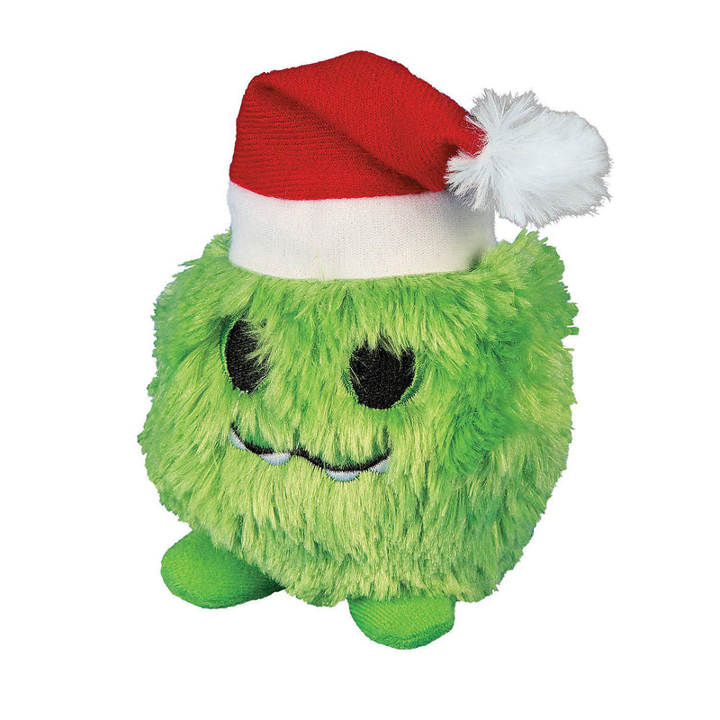 Fun Express - Plush Merry Monster for Christmas - Toys - Plush - Stuffed Non Animal - Christmas - 12 Pieces