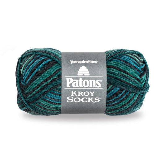 Spinrite Yarns (CA) Patons Kroy Socks Yarn - (1) Super Fine Gauge - 1.75 oz - Turquoise - For Crochet, Knitting & Crafting