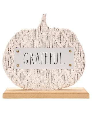 DesignStyles Rae Dunn Pumpkin Fall Decor ‚Äö√Ñ√¨ Grateful Desk Decor ‚Äö√Ñ√¨ Pumpkin Decorations for Home ‚Äö√Ñ√¨ Fall Decorations for Home - Office Decor for Women - Cute Desk Accessories for Women - Aesthetic Fall Home Decor