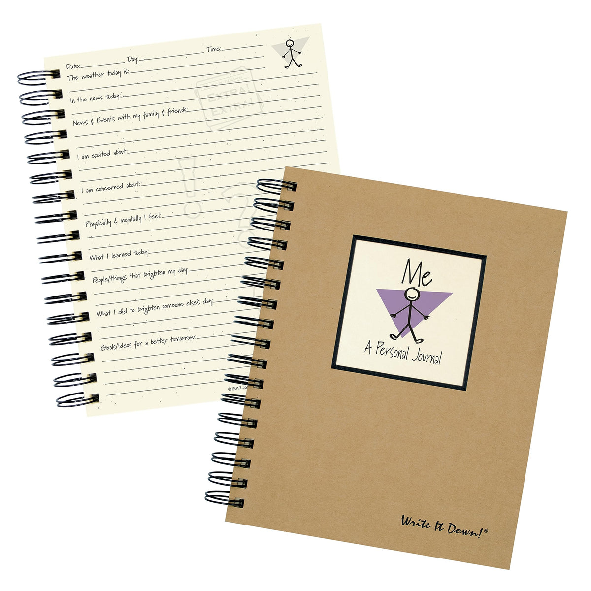 Write it Down Blank Book, Full-size, Kraft Brown