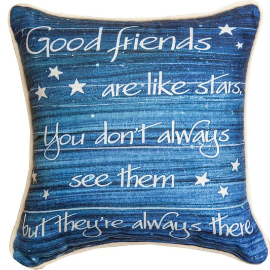 Manual Good Friends Are Like Stars. -KT2-12 Dye Pillow