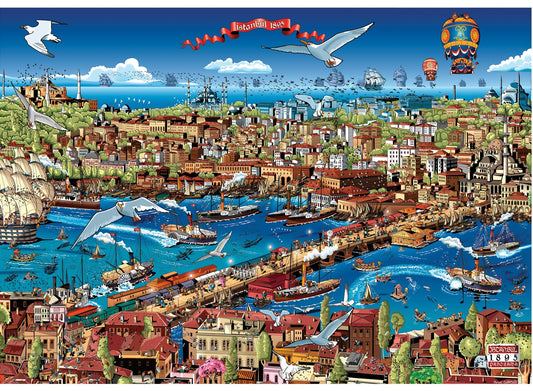 Anatolian Puzzle - Istanbul 1895, 3000 Piece Jigsaw Puzzle, 4921