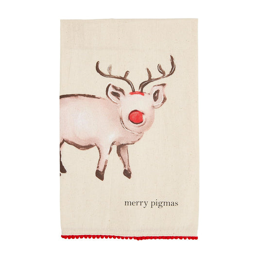 Mud Pie Towel, One Size, Pig