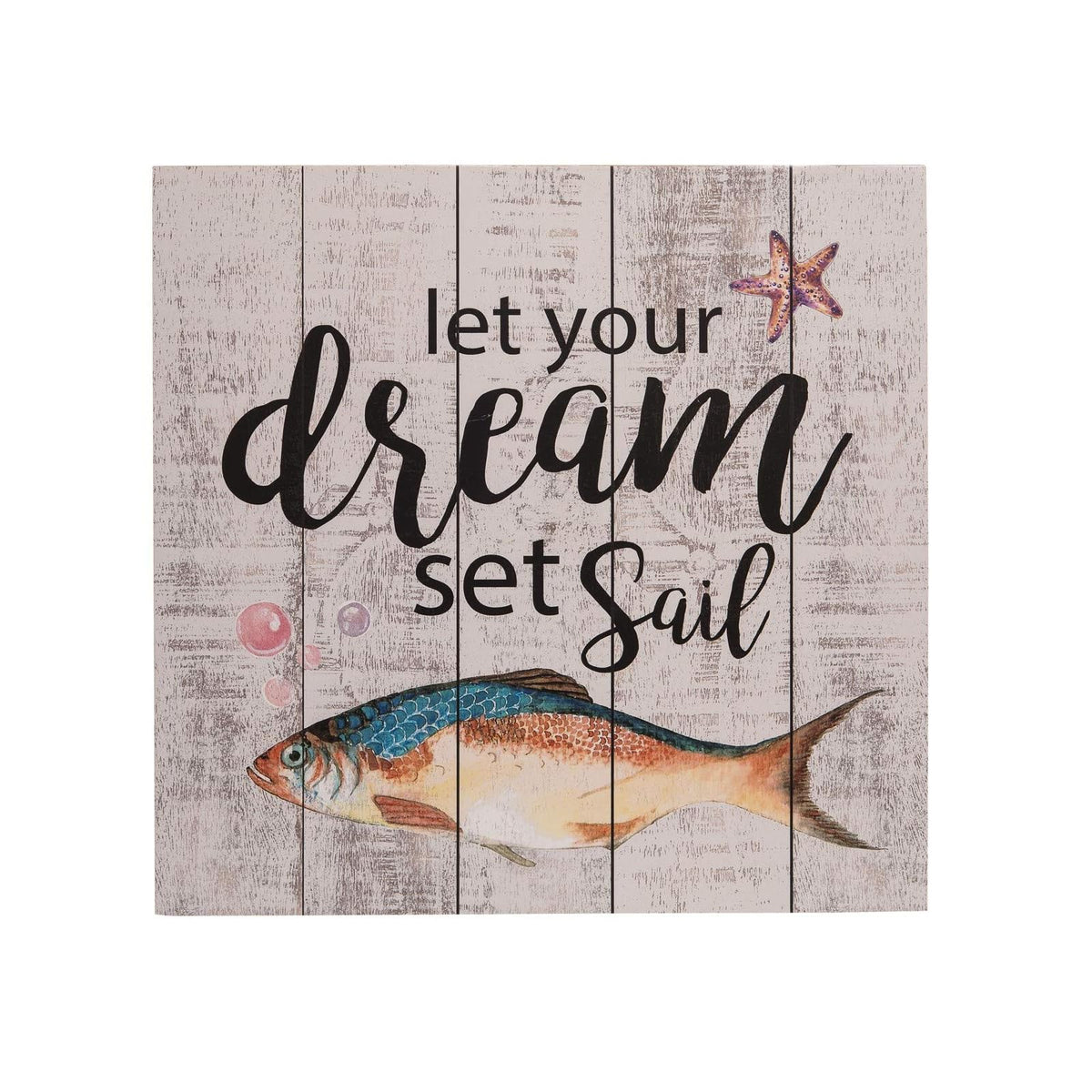 Beachcombers Decorative Signage, 11.8-Inch, Multicolor