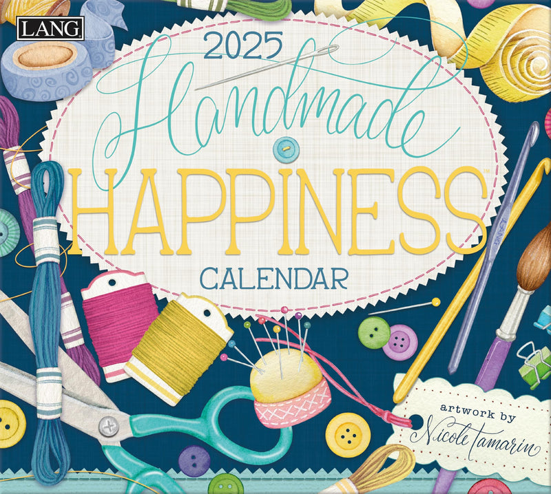 LANG Handmade Happiness 2025 Wall Calendar (25991002031)