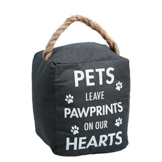 Pavilion Gift Company Doorstop, 5" x 6", Gray, White