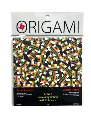 Yasutomo Fold'ems Origami Paper yuzen: 8 patterns 5 7/8 in. pack of 24