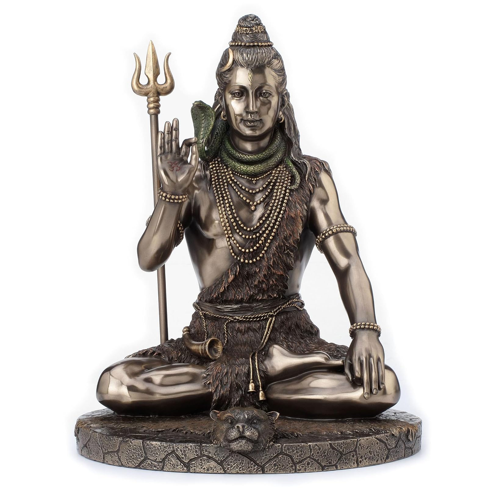 Unicorn Studio Veronese Design Lord Shiva in Meditation Pose Statue Sculpture - Hindu God and Destroyer of Evil