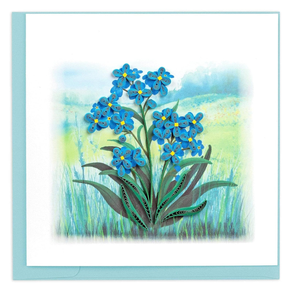 Quilling Card Greeting Card, 6 x 6 inches, Multi