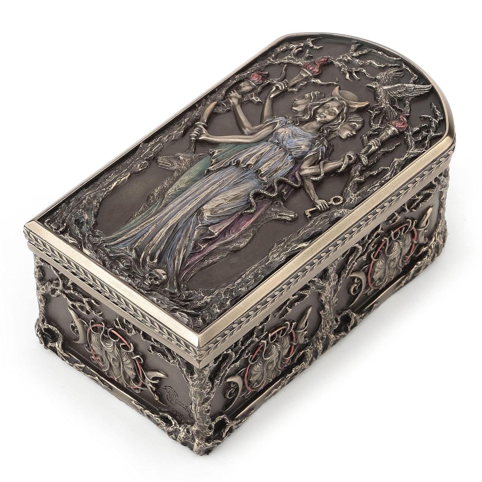 Unicorn Studio Veronese Design Hecate Triple Goddess Decorative Trinket Box