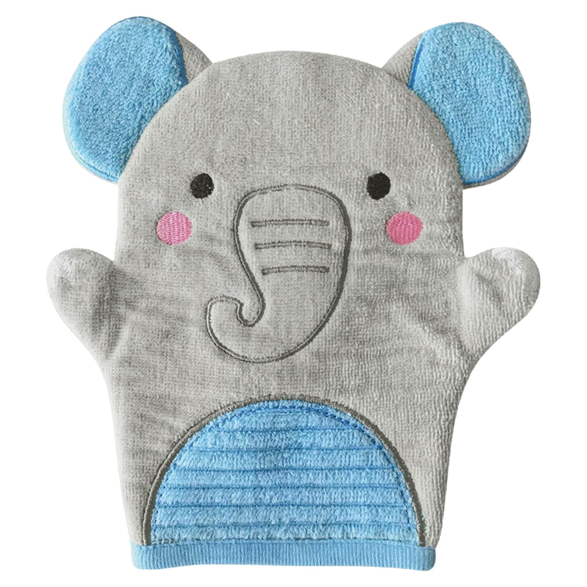 Stephen Joseph Towel, 8.25" x 9.5", Elephant Grey