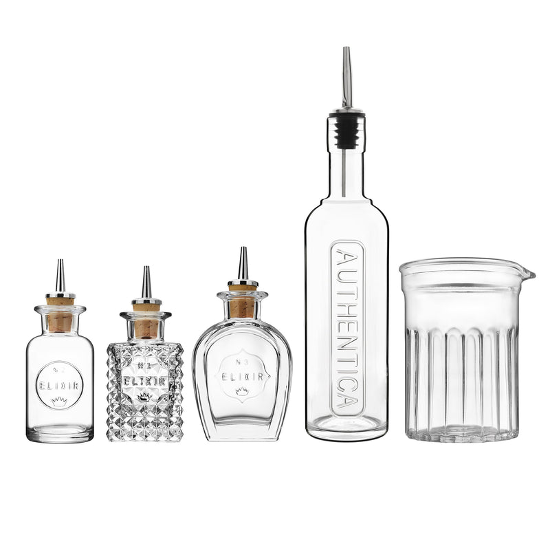 Luigi Bormioli Mixology 5-Piece Barware Set, 0, Clear
