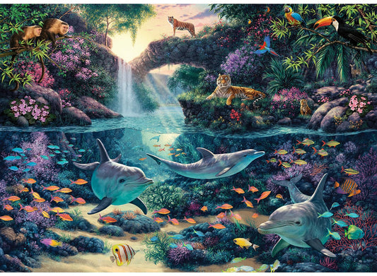 Anatolian Puzzle - Jungle Paradise, 3000 Piece Jigsaw Puzzle #4908, Brown/a