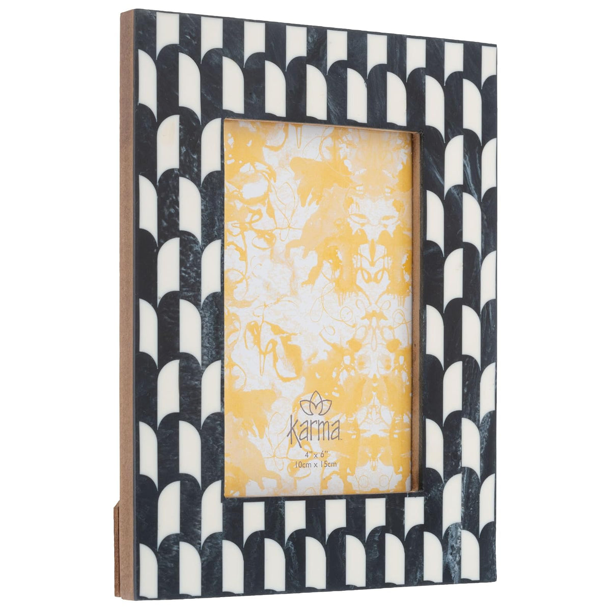 Karma Picture Frame, 6x8, B&W Color Block