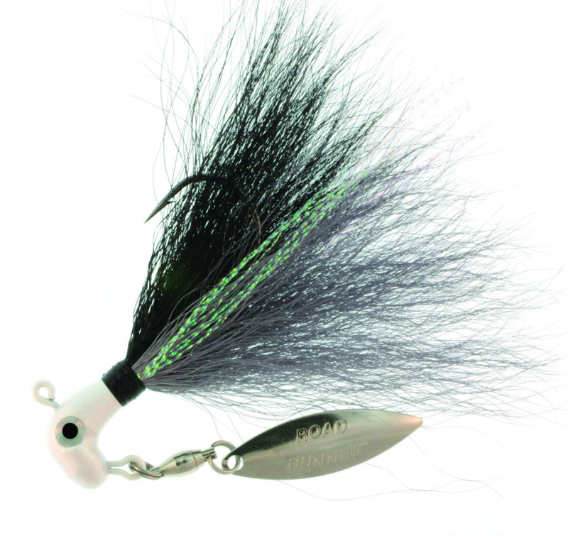 Blakemore Bucktail Pro 1/8 Ounce Pearl/Gray Throat-Black/Grey - BP-18-019