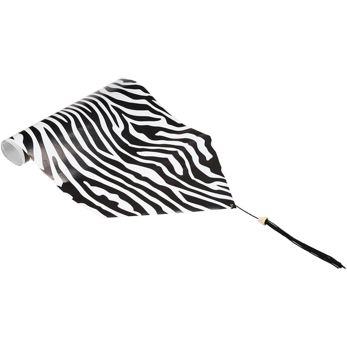 Beistle Table Runner, 11" x 6', Black, White