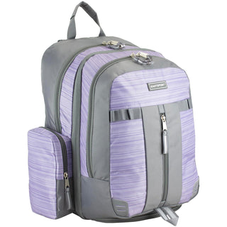 Eastsport Backpack, X-Large, Lilac Stripes Ash Gray
