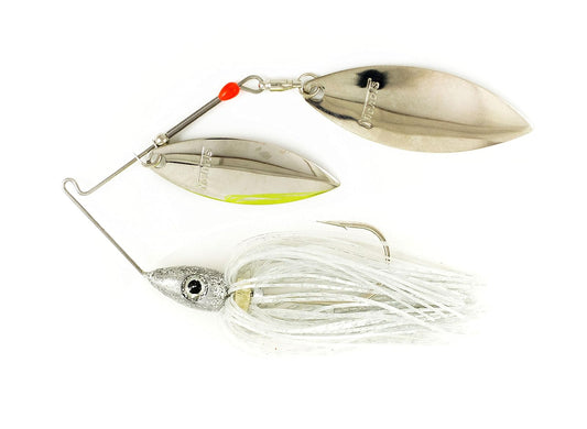 Nichols Lures 820-38 Pulsator 800 Series Spinnerbait, 3/8oz, Silver Flash
