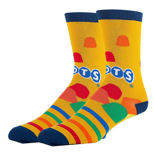 ooohyeah Men’s Novelty Crew Socks, Crazy Funny Cotton Dress Socks Gift - Dots Candy