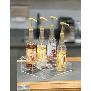 Designstyles Bottle Rack, 2 Tier 6 Bottles, Clear