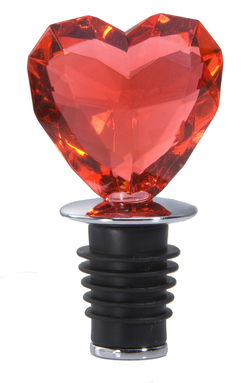 Love of Wine Bottle Stopper Red Heart Hs-2-r By Prodyne