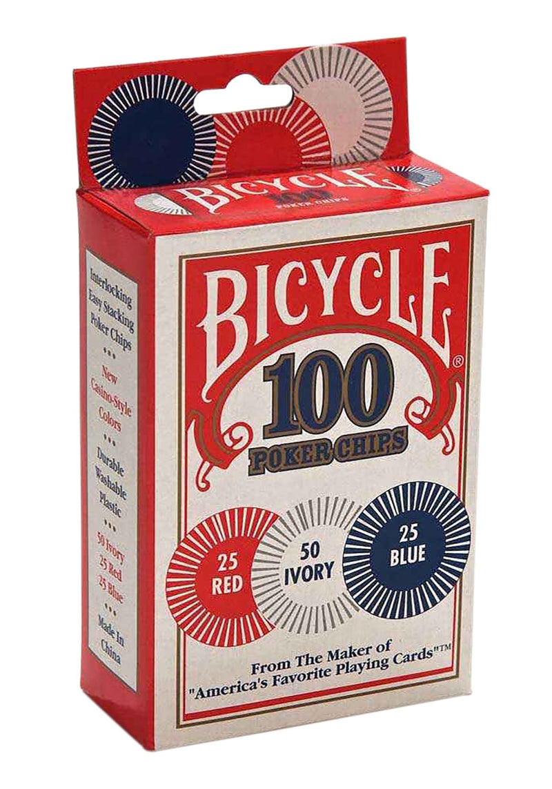 Bicycle 100 Poker Chips Standard