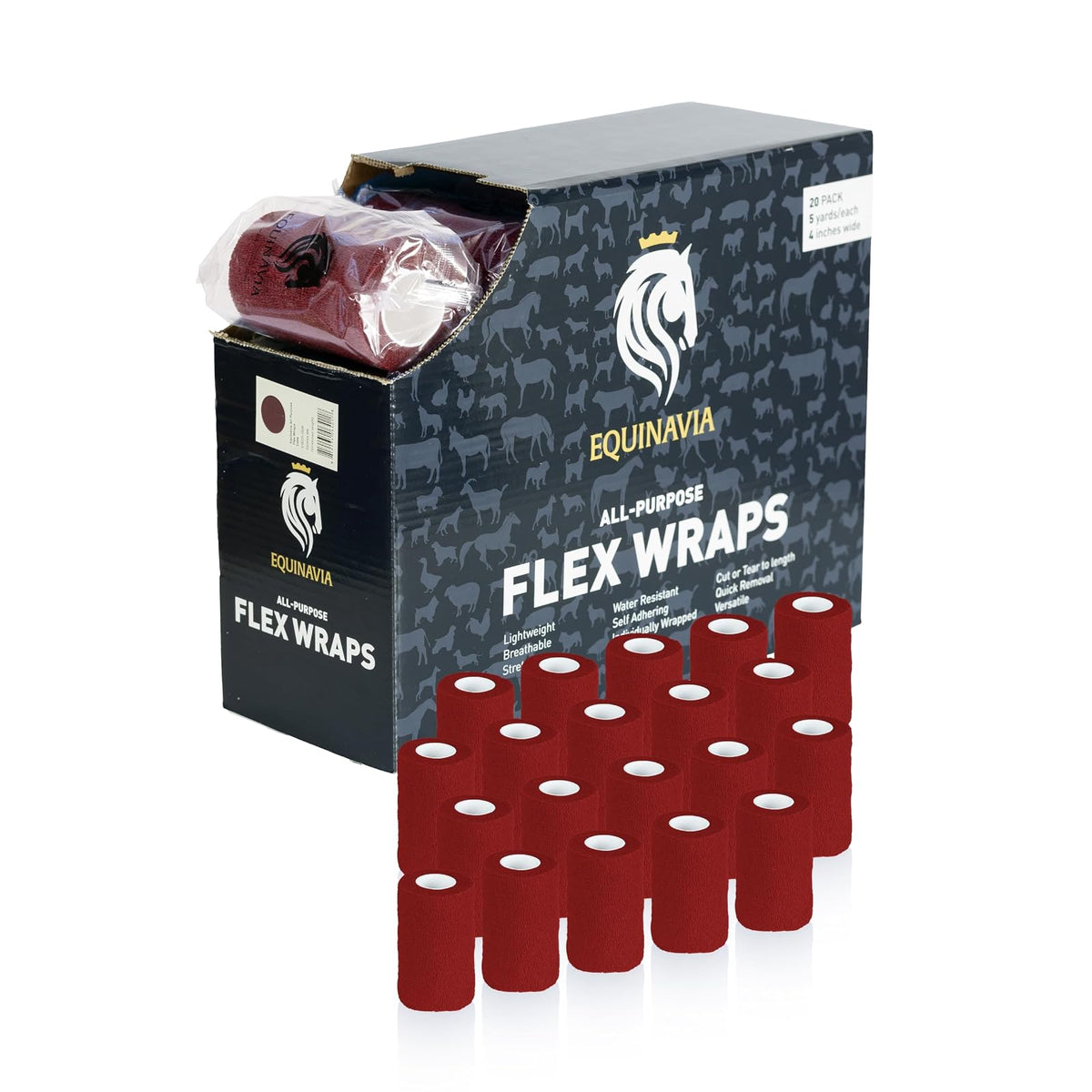 Equinavia Pet Supplies, 20 x 5 yd, Red