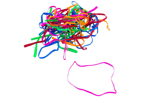 Baumgartens Conserve PlastiBands 4 1/4" 100 Pack ASSORTED Colors (SF-6000)