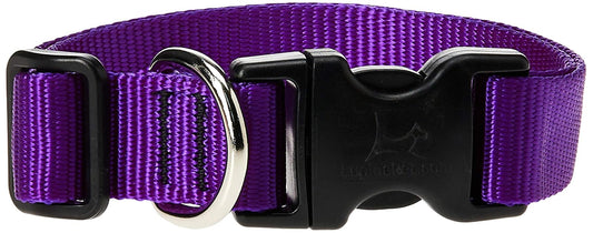 Lupine Pet Basics 1" Purple 12-20" Adjustable Collar for Medium and Larger Dogs