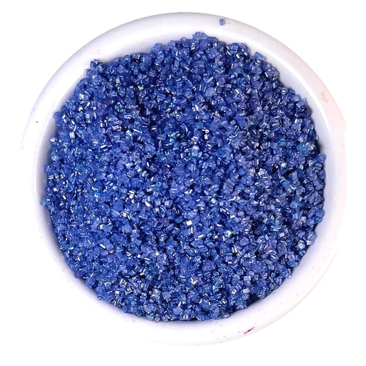 Ultimate Baker Royal Blue Sanding Sugar - Kosher Certified Natural Medium Crystal Royal Blue Cake Decorating Sugar (1lb Bag)