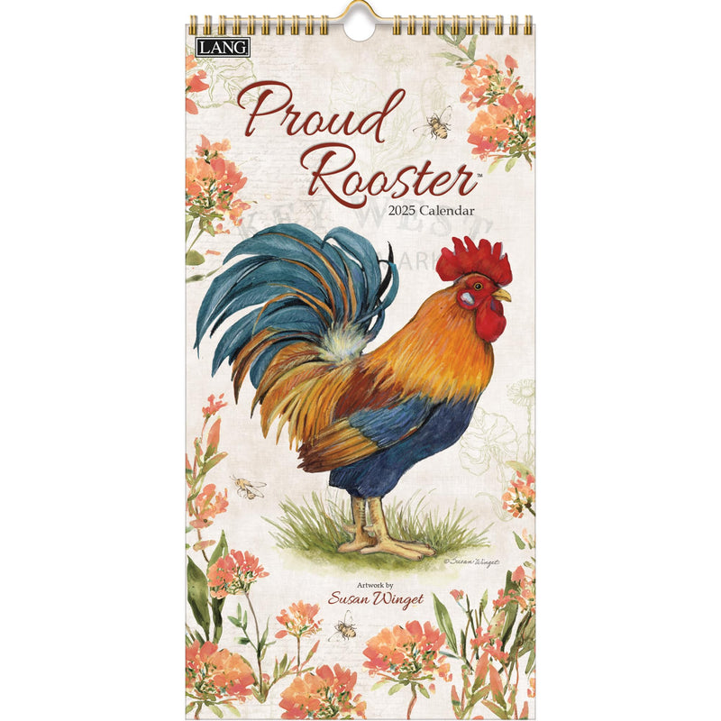 LANG Proud Rooster™ 2025 Vertical Wall Calendar (25991079127)