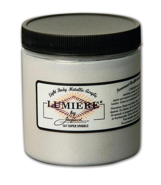 Jacquard Lumiere Fabric Color 8 oz Jar - Super Sparkle