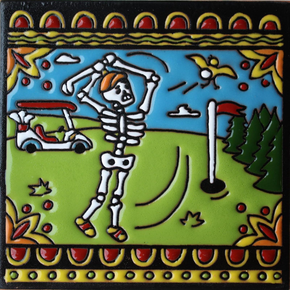 Fine Crafts Imports Tile, Clay, Golf