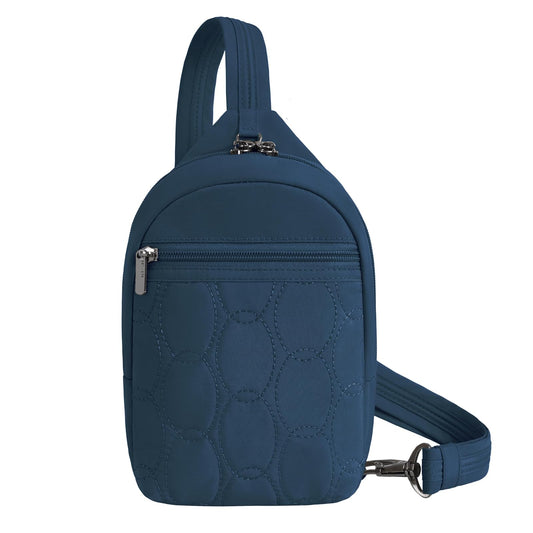 Travelon Handbag, 5.75”W X 8.5”H X 2.75”D, Ocean