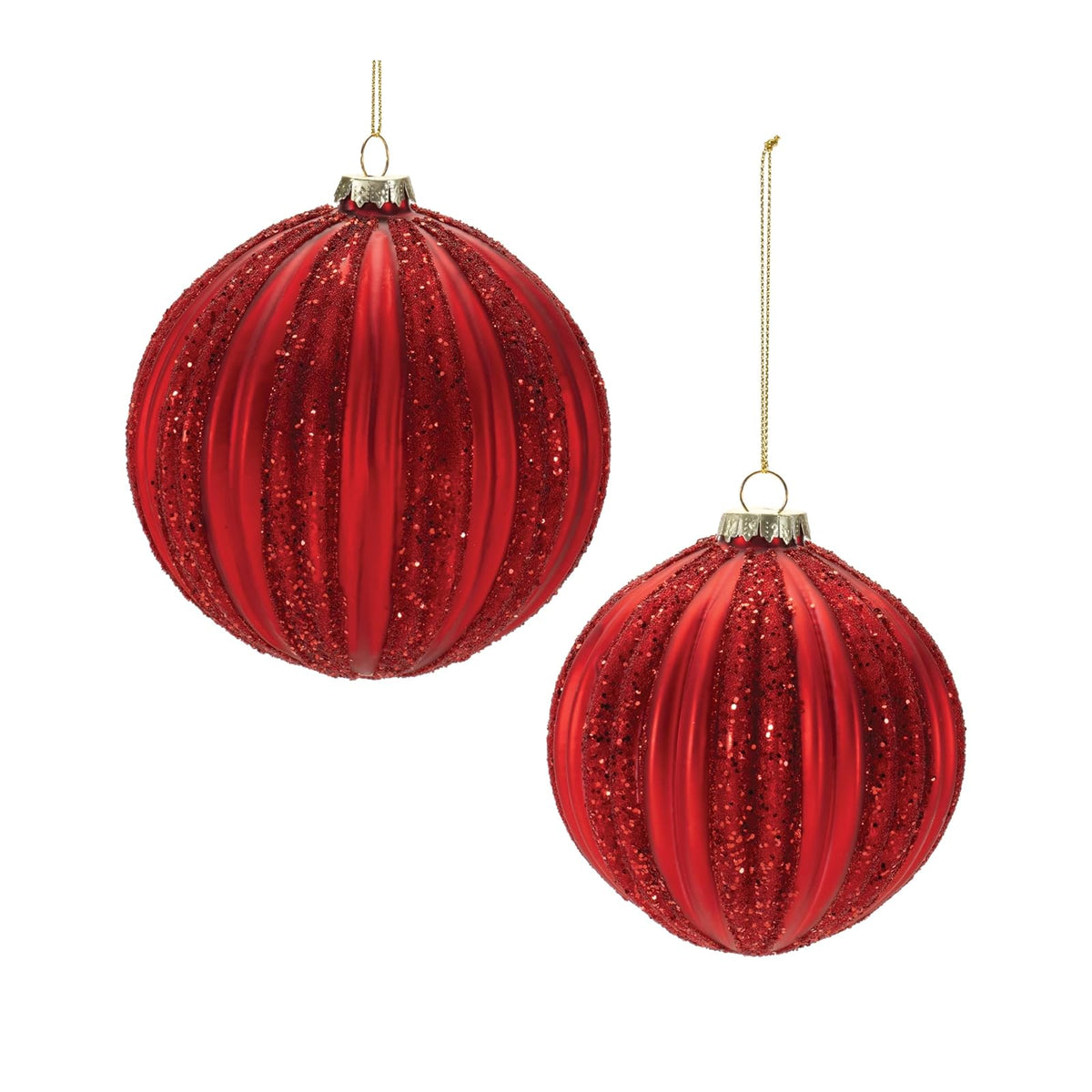 Melrose Hanging Ornament, 4-inch, 5-inch, Red